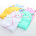 Serviette de bain à capuchon en coton pour bébé de style mignon, blanc / bleu / rose / vert / jaune manteau de robe Wrap, peignoir de bain mignon nouveau-nés de bain